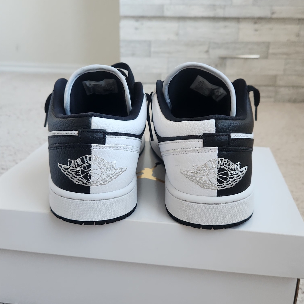 Air Jordan 1 Low SE Homage Split White Black - Picture 6 of 10